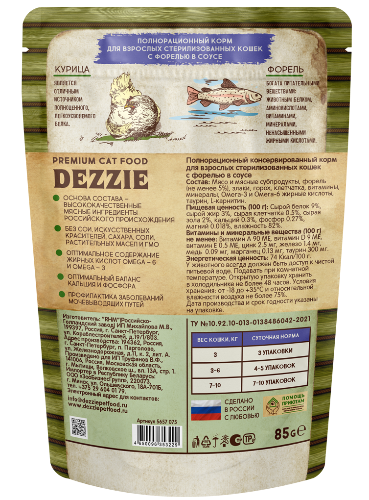 for sterilized cats